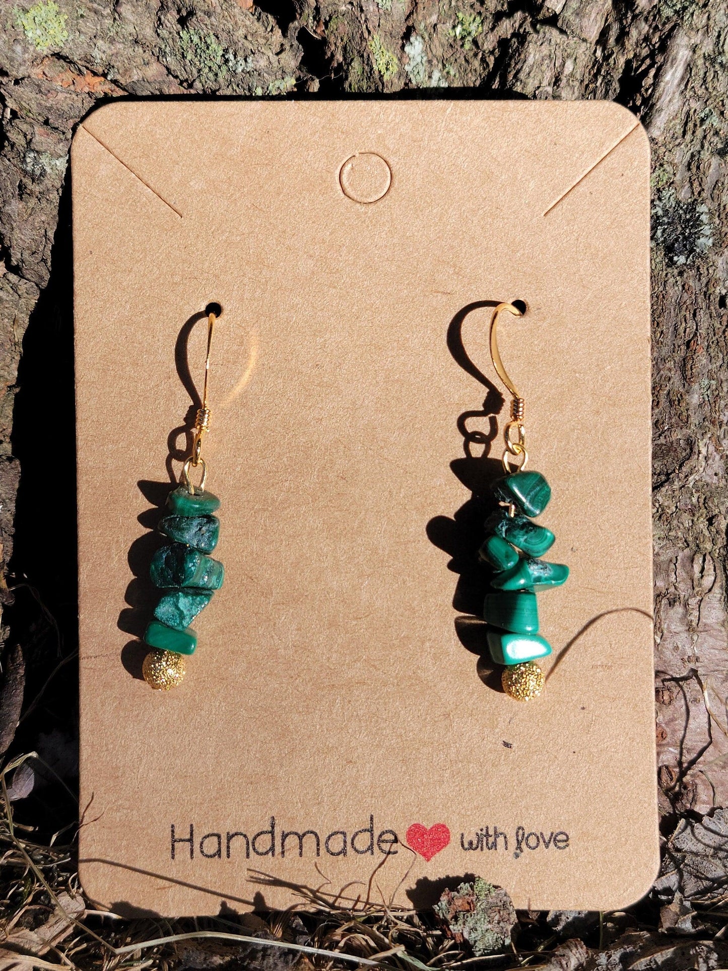 Malachite Earrings - Gold - True West Outdoors