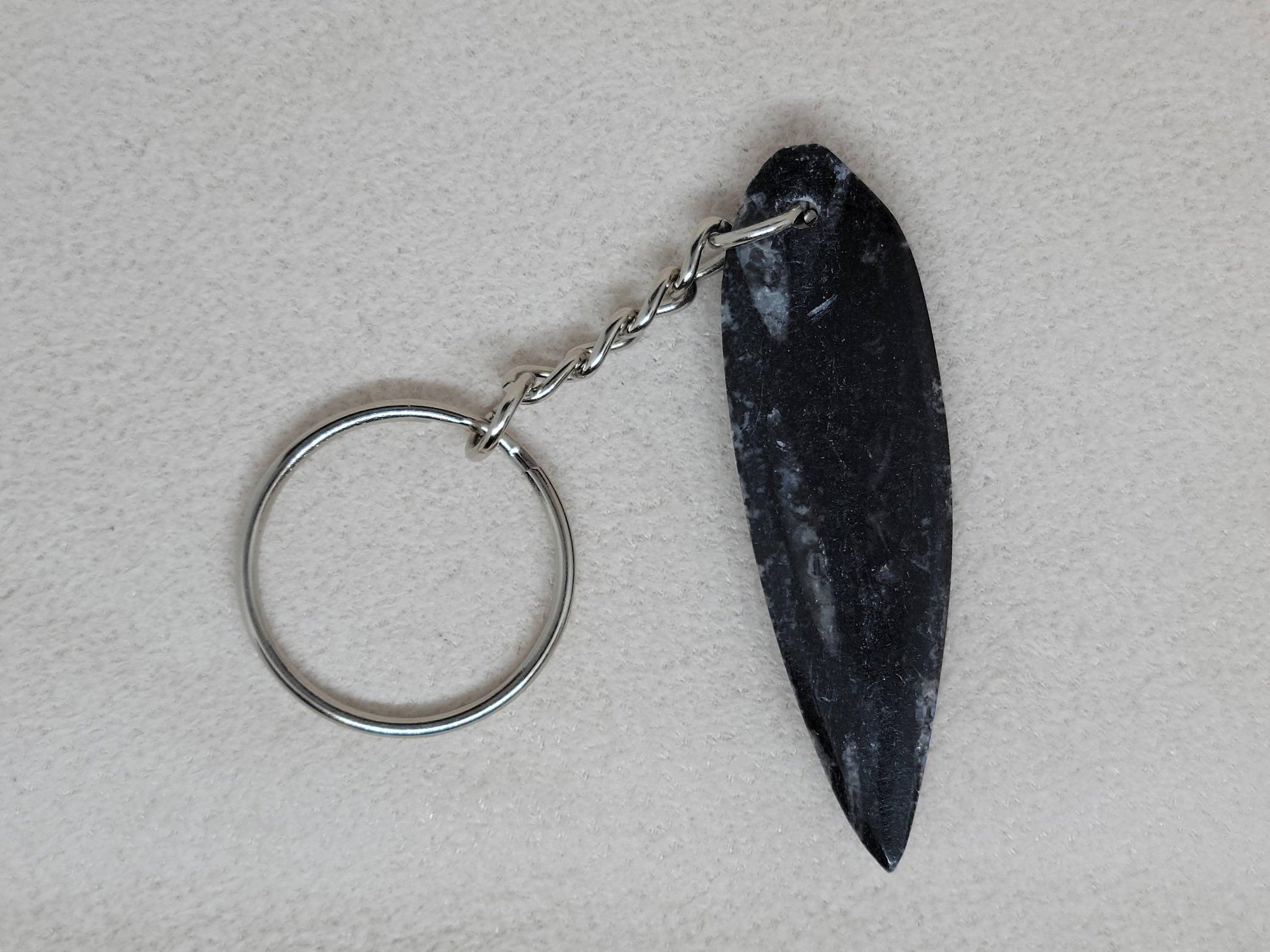 Orthoceras Fossil Keychain - True West Outdoors